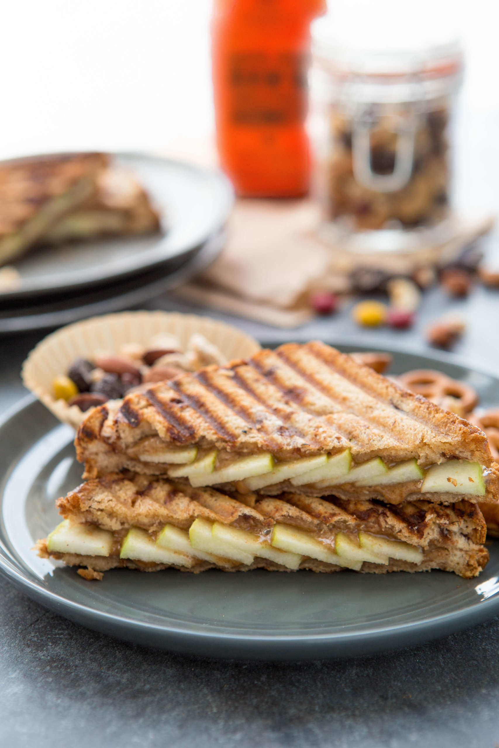 Honey Almond Butter Apple Panini Recipe - Nature Nate's