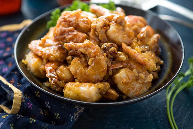 Honey Walnut Shrimp Recipe | Nature Nate’s Raw & Unfiltered Honey